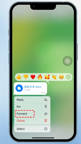 点击forward（转发）选项